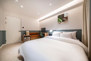 Standard-huone | Egyptinpuuvillaiset lakanat, ylelliset vuodevaatteet, työpöytä