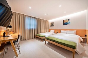 Family Twin Room | Egyptian cotton sheets, premium bedding, desk, soundproofing - Knockin Hotel Daejeon by Anook (Daejeon)