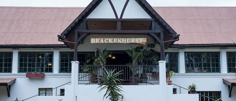 A building with a sign reading "Brackenhurst".