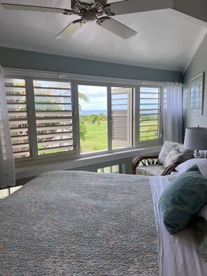 2 bedrooms, desk, iron/ironing board, free WiFi - 2BD/2BA on the golf course with stunning ocean views (Christiansted)
