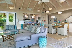 TV, DVD player - Discover Island Girl—the ultimate stunning villa that offers breathtaking views, a refreshing pool, and luxurious air conditioning! Experience paradise like never before! (Coral Bay)