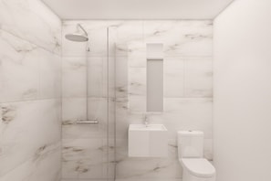 Standard Studio | Bathroom | Shower, towels - Lusso (Macclesfield)