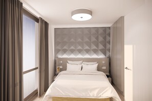 Blackout curtains, soundproofing, iron/ironing board, free WiFi