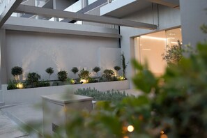 Majoituspaikan sisäänkäynti