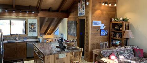 Smart TV, fireplace, DVD player, ping pong