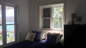 1 bedroom, desk, iron/ironing board, travel crib