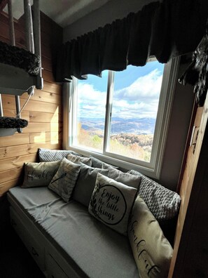 Smart TV, fireplace, DVD player