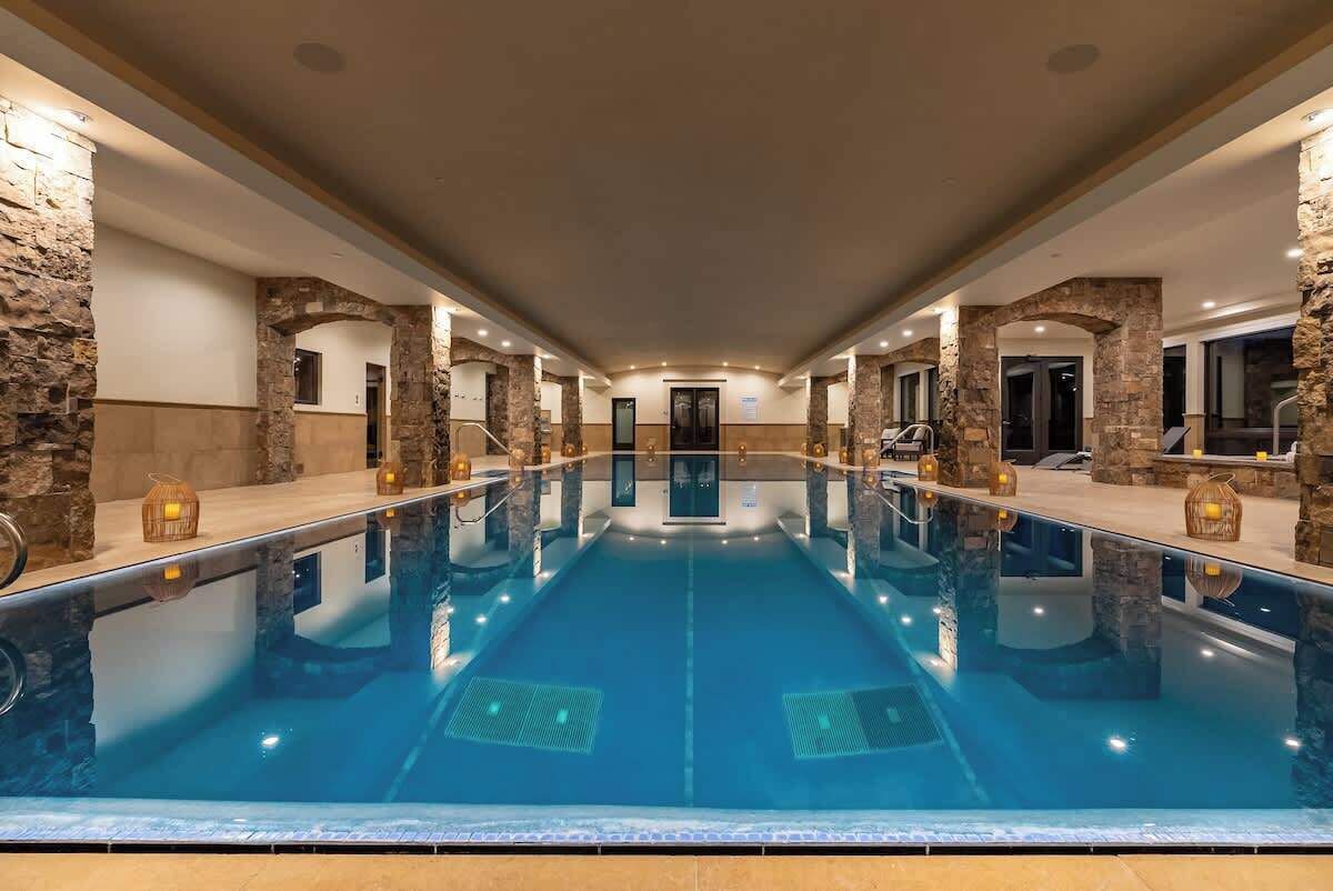 Indoor pool, a heated pool