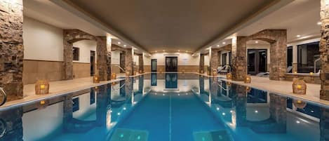 Indoor pool, a heated pool