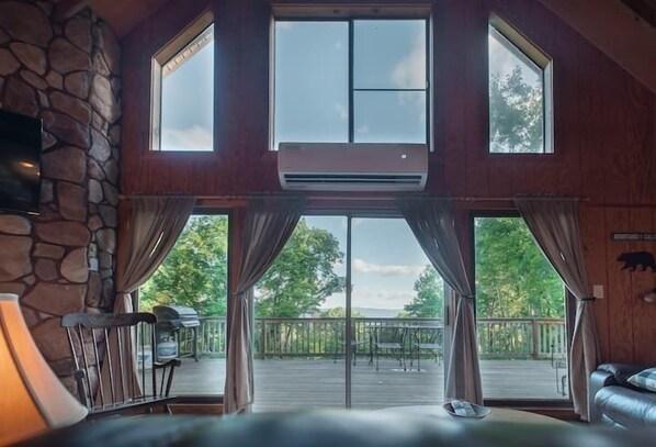 Fireplace, DVD player