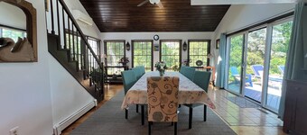 Waterfront lake house  private beach dock