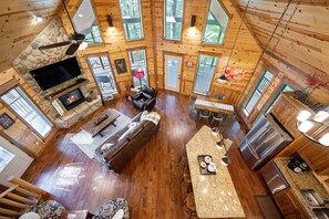 TV connectée, cheminée