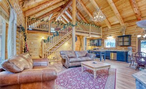 Smart TV, fireplace, video games, DVD player