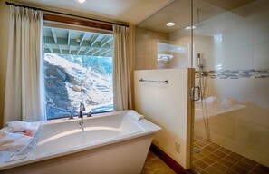 Bathtub, hair dryer, towels - Stewart Highlands Vacation Home at Windcliff (Estes Park)
