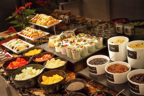 Daily buffet breakfast (EUR 13 per person)