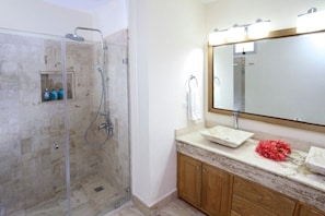 Shower, hair dryer
