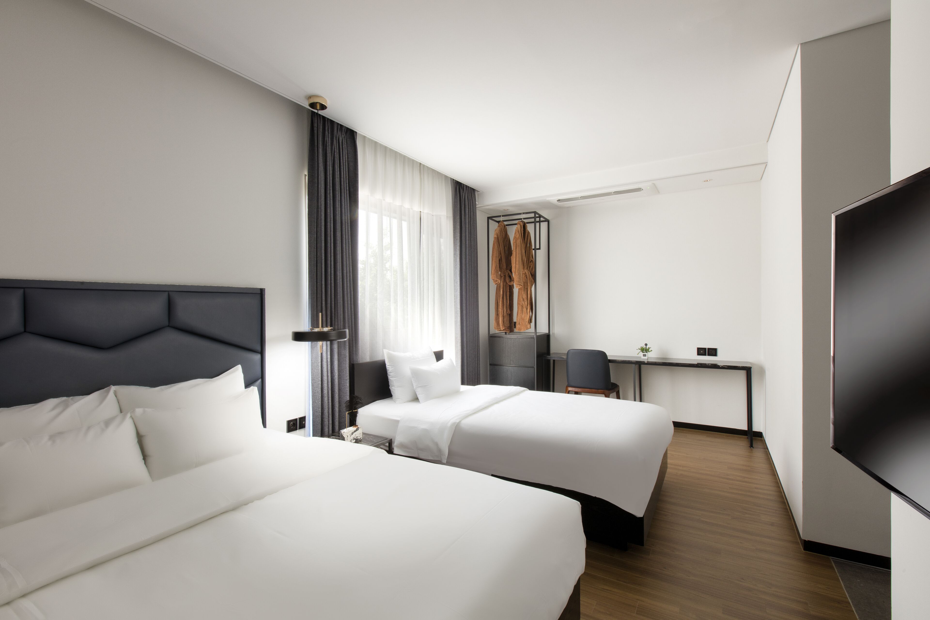 premium bedding, down duvets, memory-foam beds, free wifi