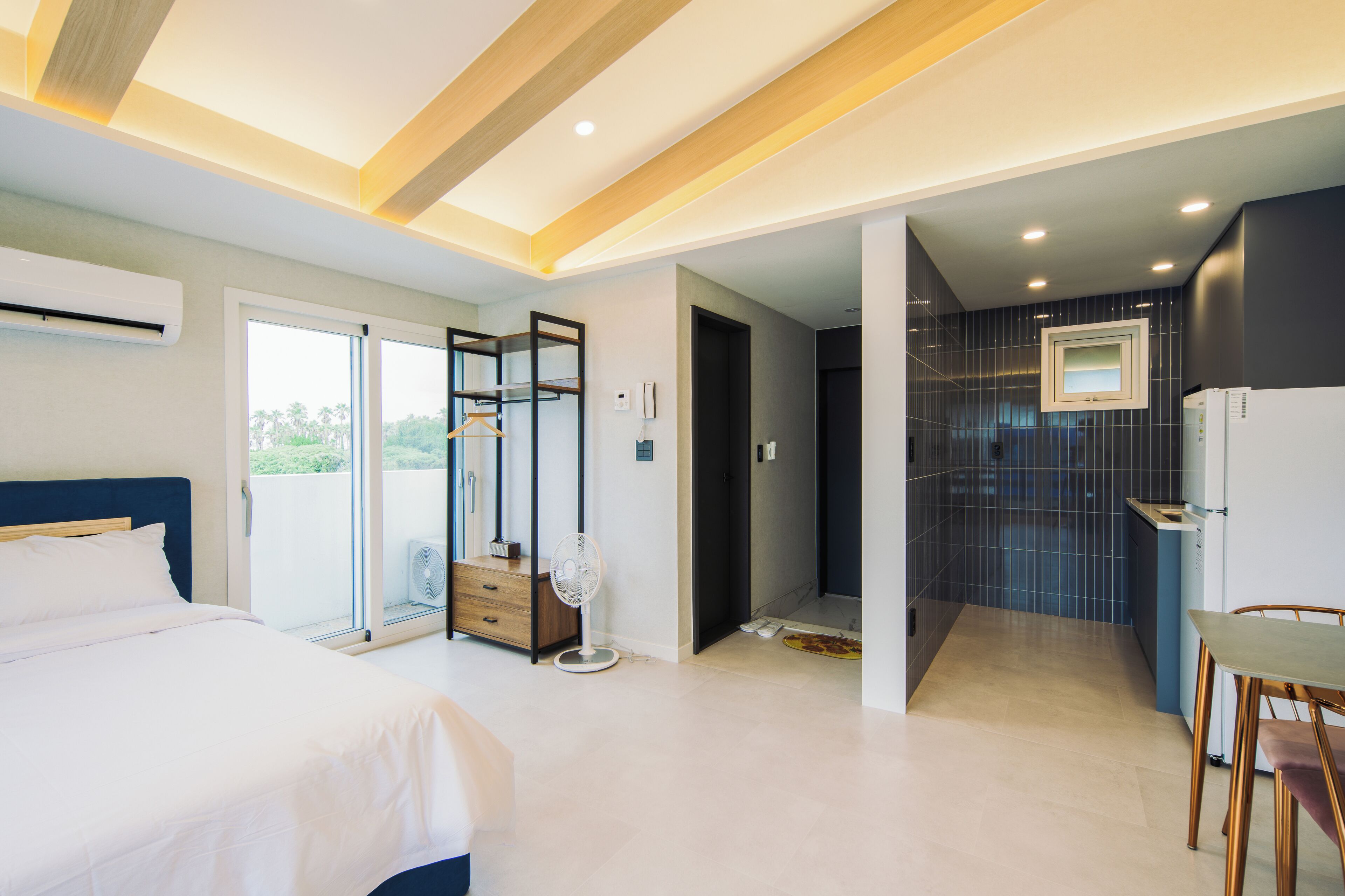 Premium bedding, blackout drapes, soundproofing, WiFi (free)