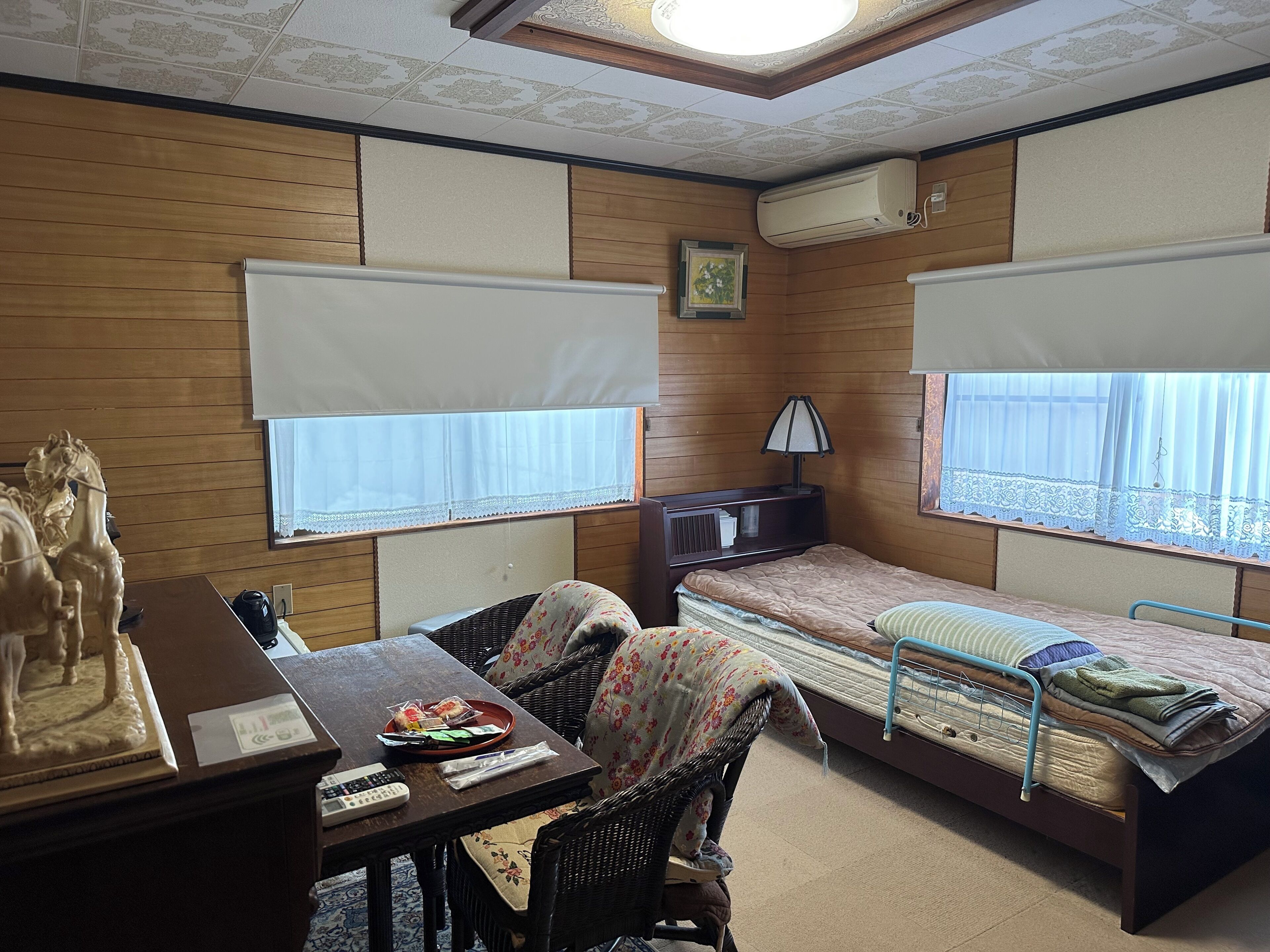 Premium bedding, down comforters, Tempur-Pedic beds, desk