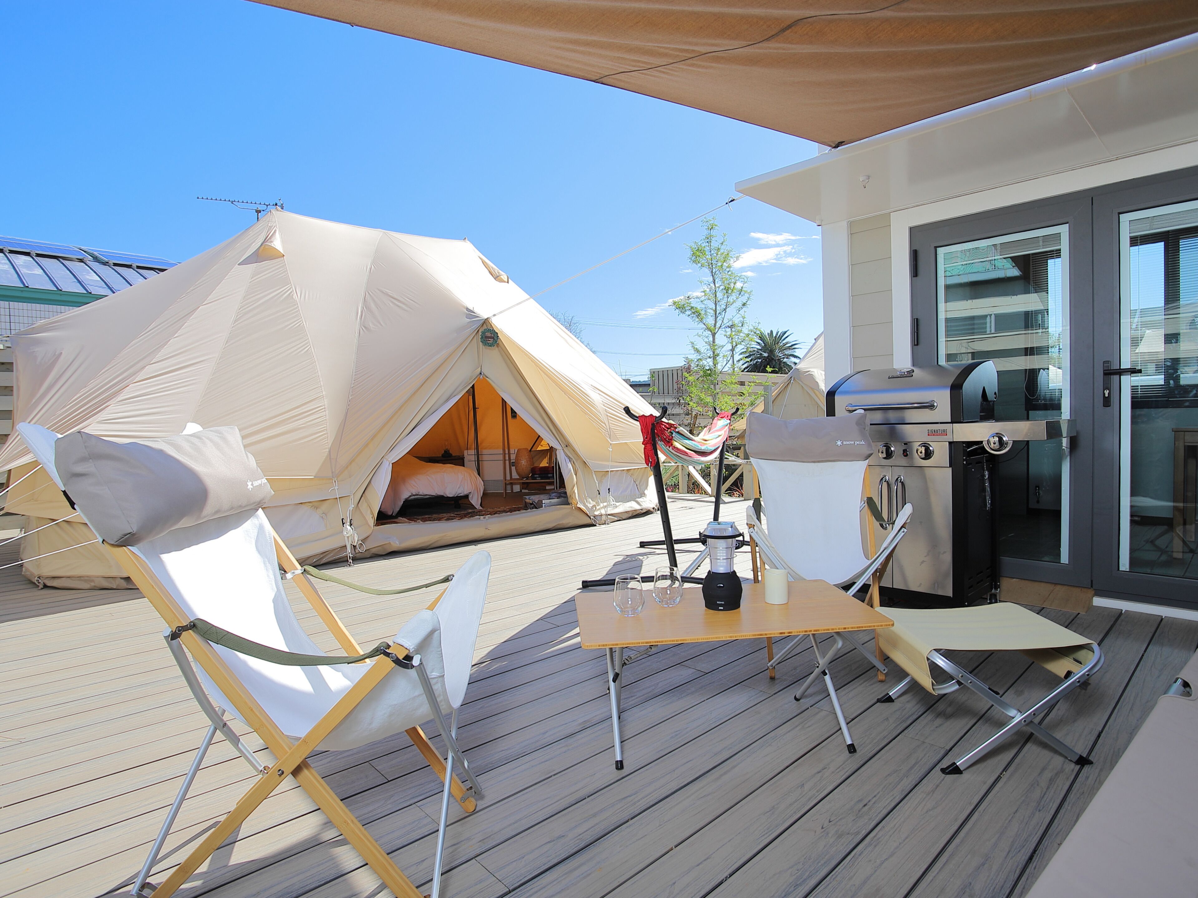 グランピング スーペリアテントルーム 禁煙 | バルコニーからの眺望