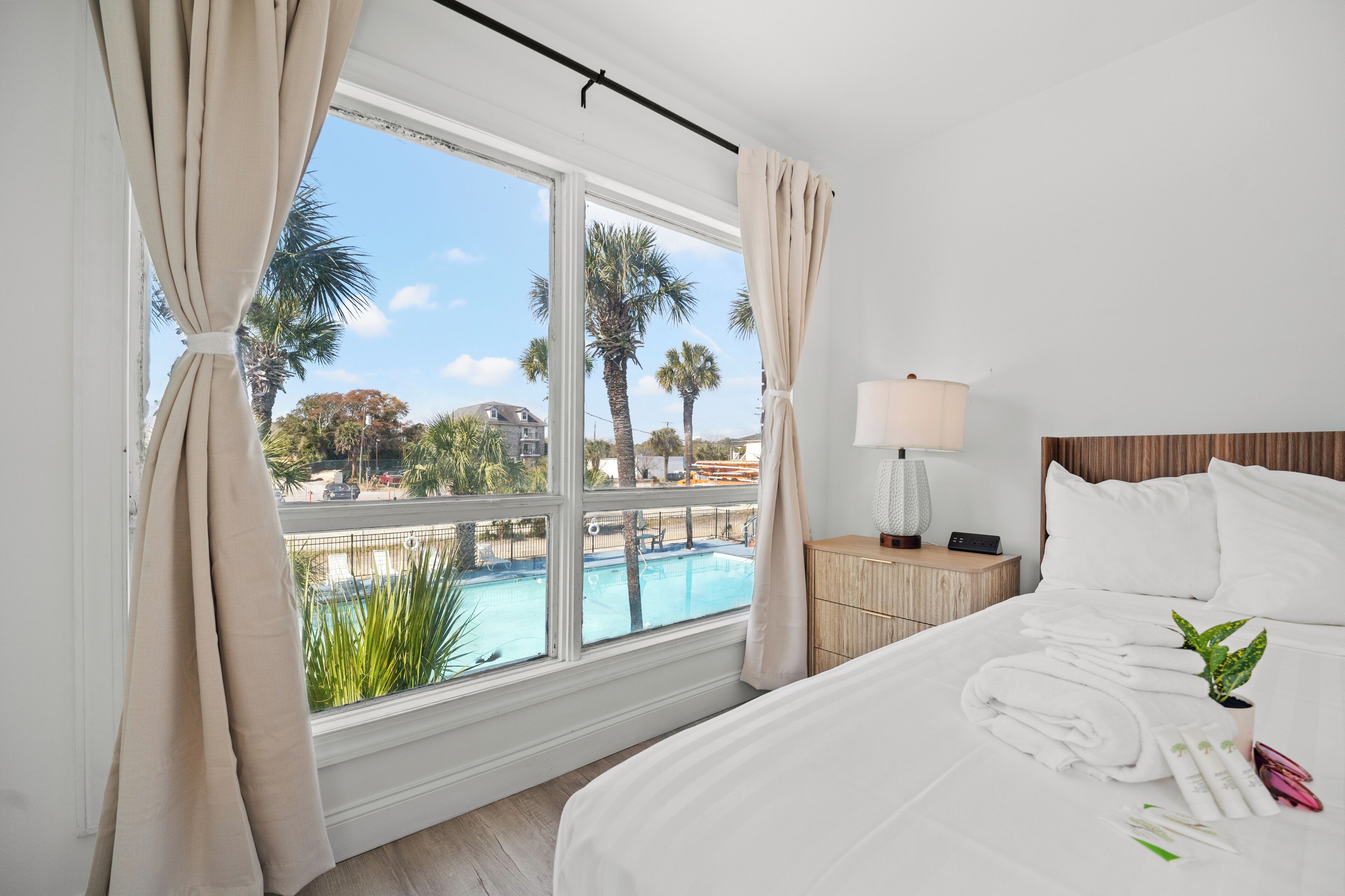 Comfort-værelse - 2 queensize-senge - køkken | Sengetøj