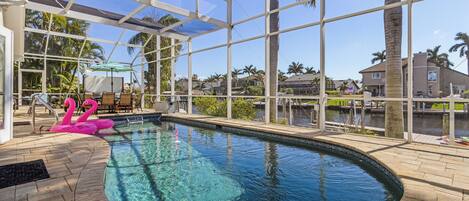 A heated pool