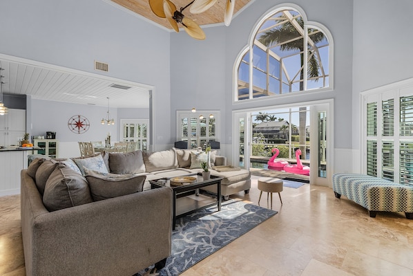 Smart TV, video games, DVD player, stereo