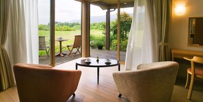 ห้องดีลักซ์ทวิน, วิวสวน | ลานระเบียง/นอกชาน