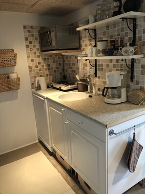 Appartamento familiare | Cucina privata | Frigorifero, forno, piano cottura, macchina per tè/caffè