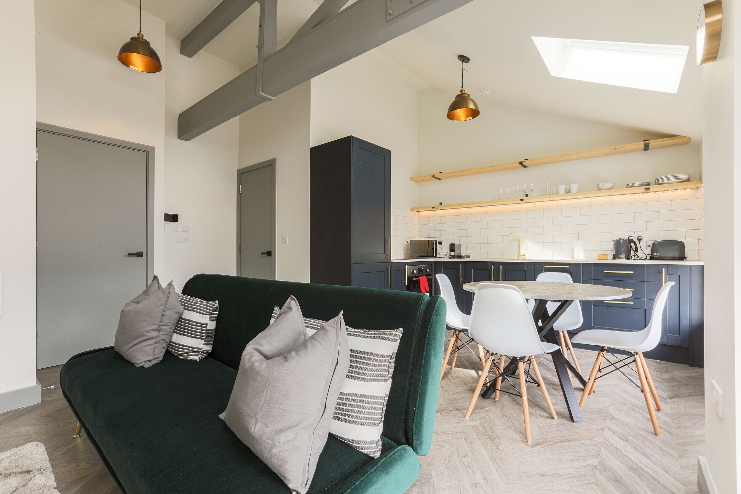 Classic Apartment, 1 Bedroom | Living area | 32-inch TV with digital channels