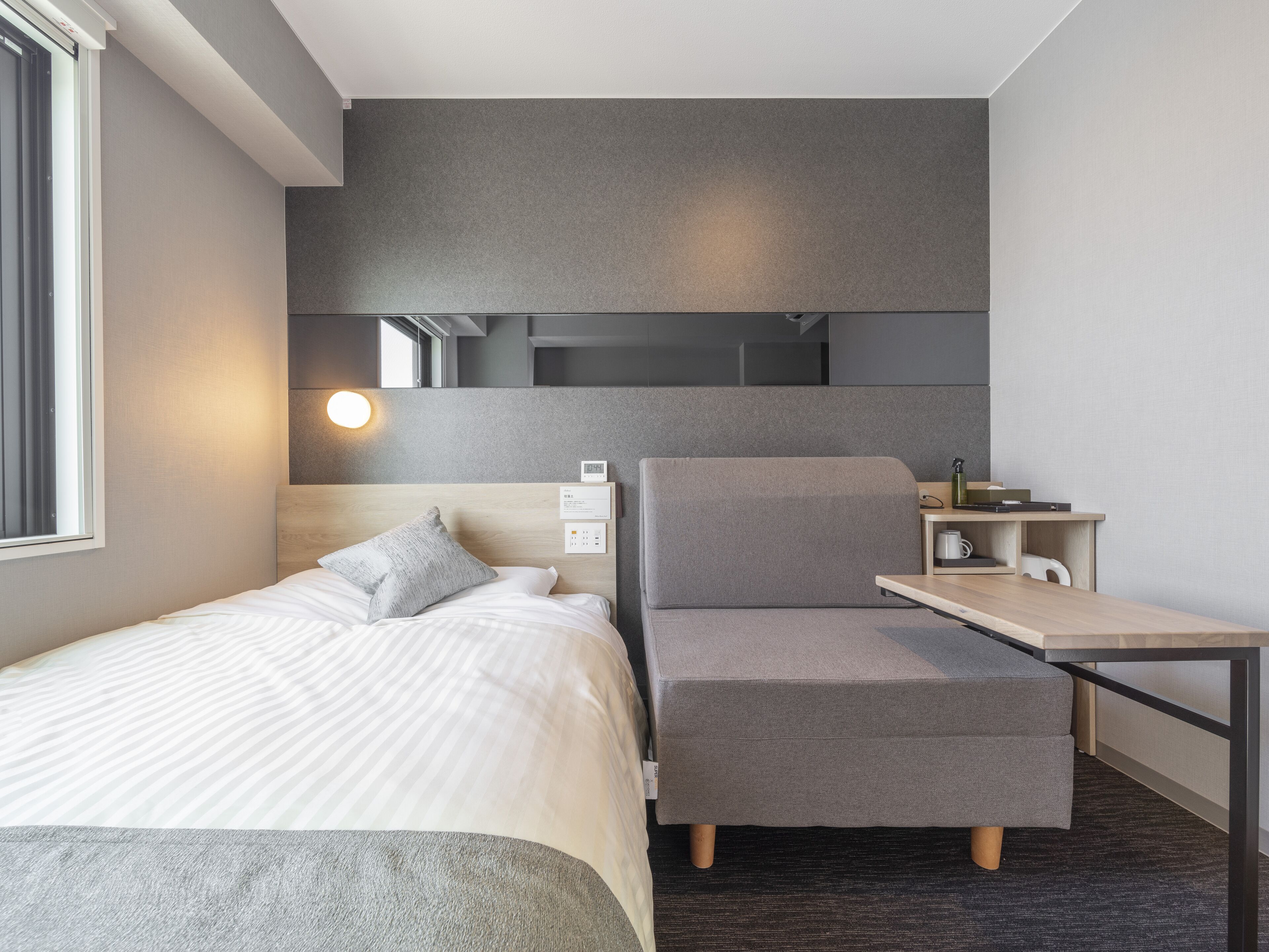 double bed with sofa bed room | free wifi, bed sheets