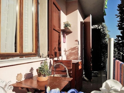 Garden apartment in duplex