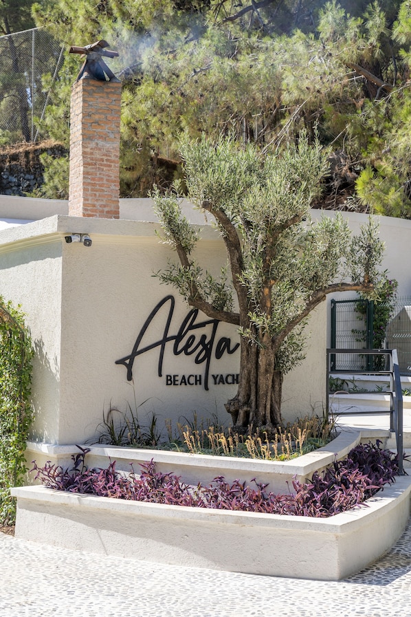 Privatstrand in der Nähe, schwarzer Sandstrand