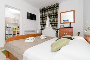สตูดิโอ (Studio Apartment) | 1 ห้องนอน, Wi-Fi ฟรี, ผ้าปูที่นอน