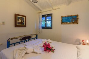 2 slaapkamers, een strijkplank/strijkijzer, reisbedje, wifi