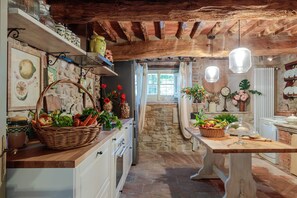 Fridge, microwave, oven, dishwasher - VILLA HUGO, Understated Luxury 5 Bedrooms Villa with Pool and a Welcoming Ambience (Lucca)