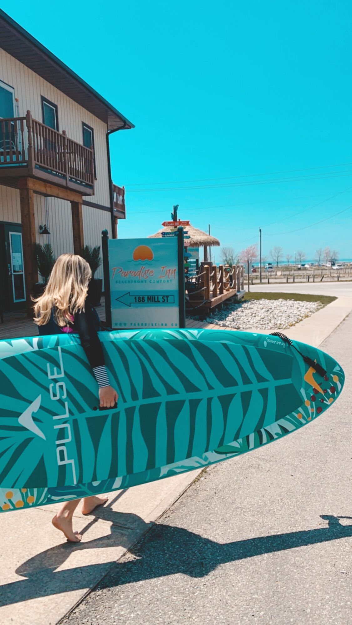 on the beach, white sand