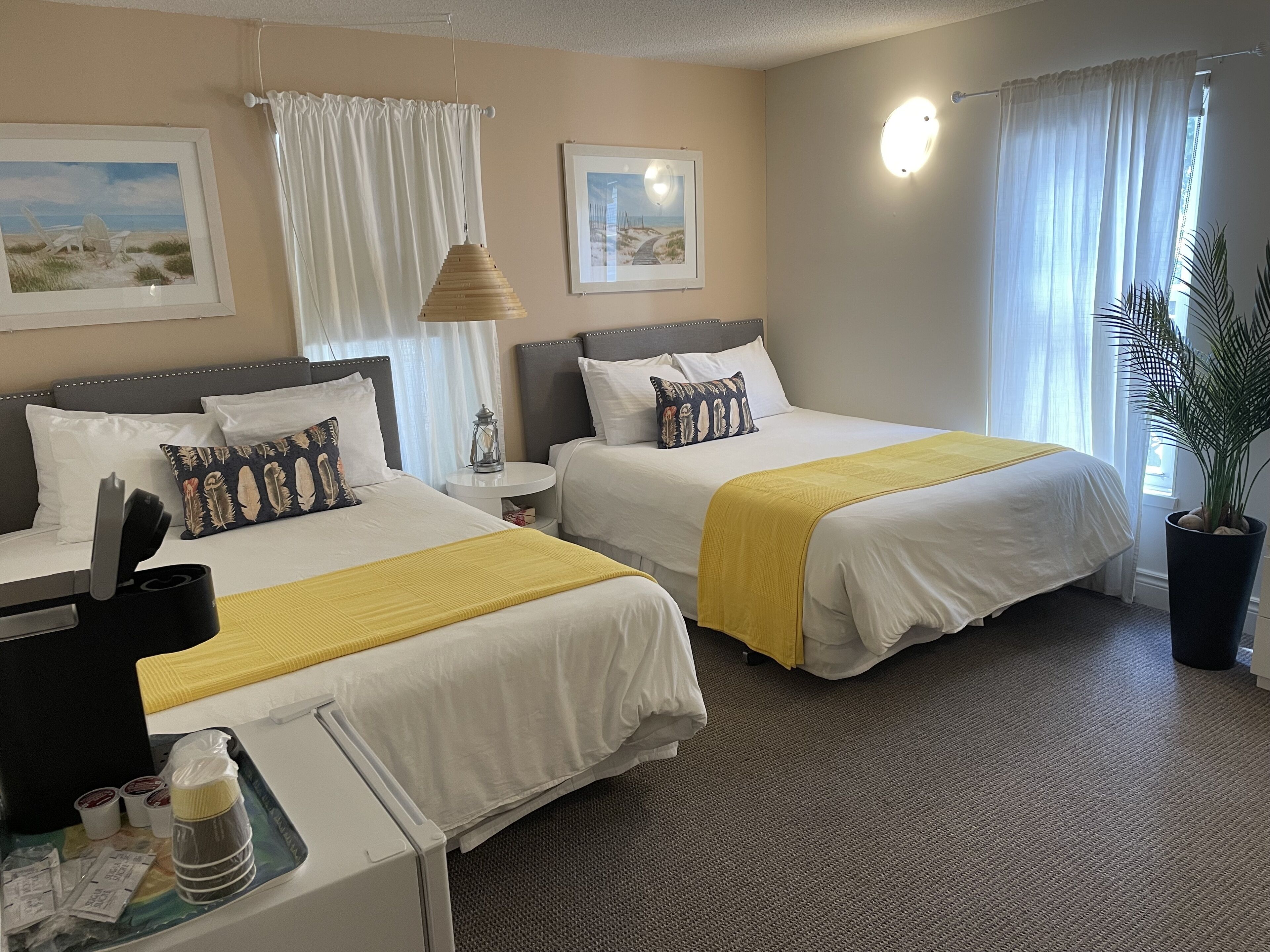 standard room, 2 queen beds, ground floor (101) | 1 bedroom, individually furnished, desk, laptop workspace