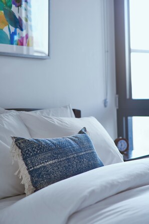 1 soverom, strykejern/-brett, internettilgang og sengetøy