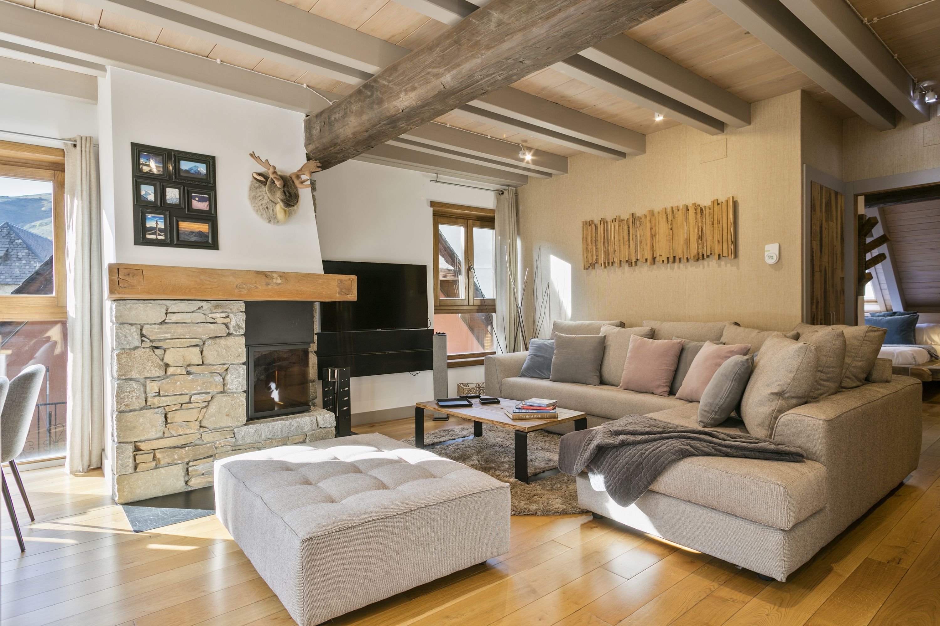 TV connectée, cheminée