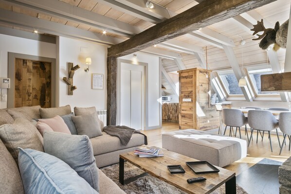 TV connectée, cheminée