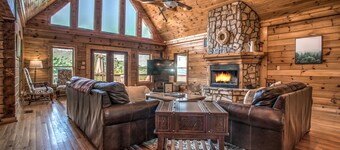 Black Mountain Hilltop Retreat | Luxury Log Cabin with Mountain Views