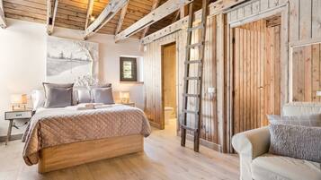 4 habitaciones, tabla de planchar con plancha y acceso a internet