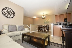 Townhome, 2 Bedrooms | Living room | 36-inch TV with cable channels