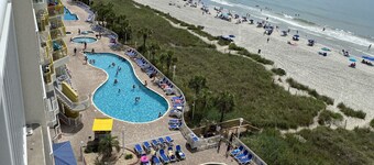 Ocean Front Resort in North Myrtle Beach,  Sleeps 6, Directly on the Beach!