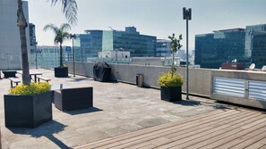 Terrace/patio - 50% Off! Amazing location, Full amenities Beautiful 2 BR Apt Polanco Carso   (Ciudad de México)