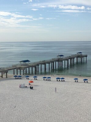 On the beach, sun loungers, beach towels - Emerald Skye #56 - Million Dollar View Fifth Floor Corner Unit- Orange Beach AL (Orange Beach)