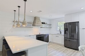 Dishwasher, dining tables