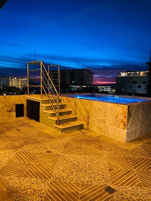 Outdoor pool - Private balcony A/C Down town Terrace/Pool WiFi Apt#2 (Puerto Vallarta)