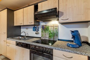 Fridge, microwave, oven, stovetop - Brandenkopf Apartment (with Private Terrace and Parking) (Oberharmersbach)